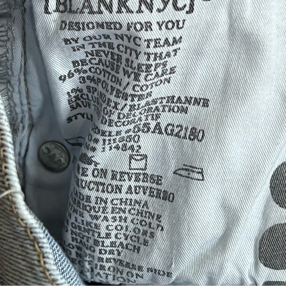 Blank NYC The Madison Crop High Rise Jeans Women’s Size 30 White Stars - Picture 13 of 15